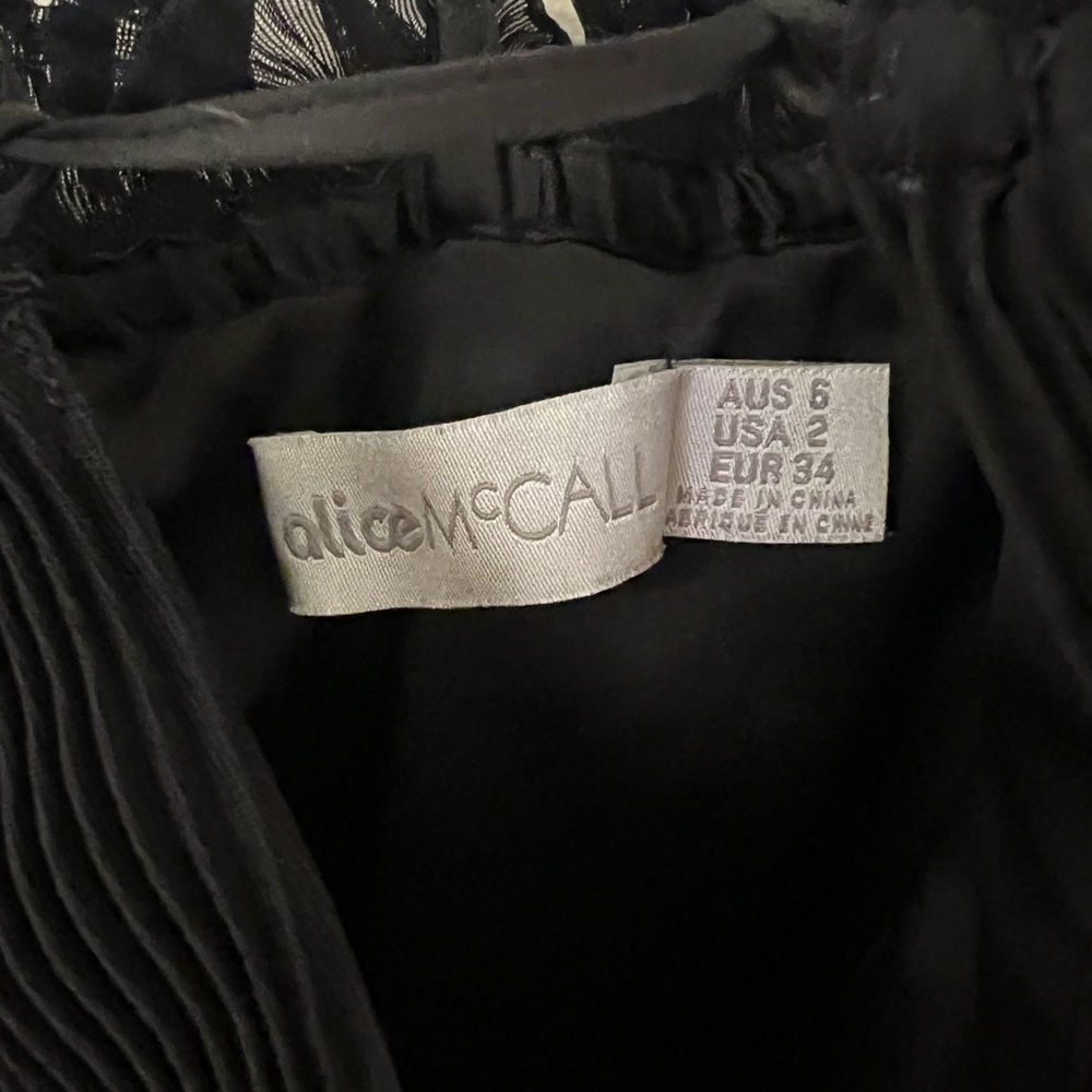 ALICE McCALL What Do You Mean Top in Black EUC Size US 2 - Picture 5 of 5